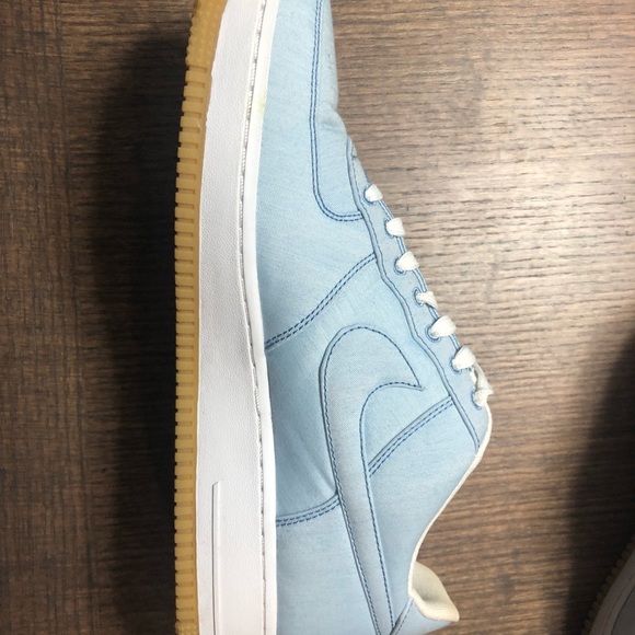 Baby Blue Air Force Ones worn once - Picture 5 of 7